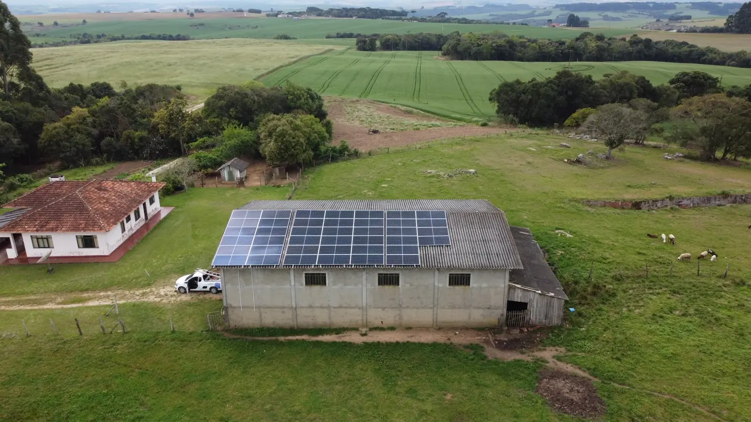 Projeto solar rural finalizado pela EHK Engenharia Solar